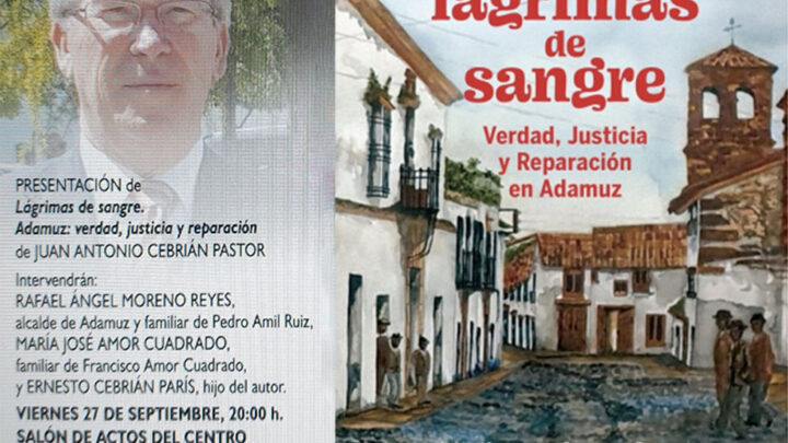 Juan Antonio Cebrián presenta ‘Lágrimas de sangre: Verdad, Justicia y Reparación en Adamuz’