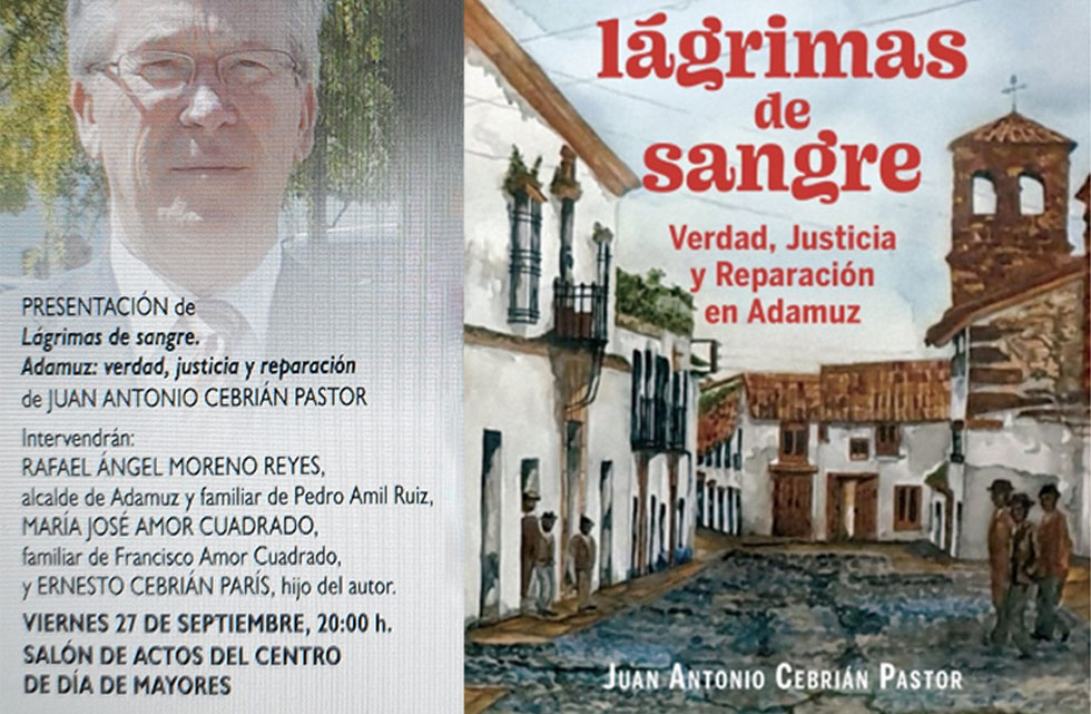 Juan Antonio Cebrián presenta ‘Lágrimas de sangre: Verdad, Justicia y Reparación en Adamuz’